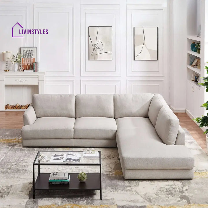 Amita L Shaped Sofa For Living Room