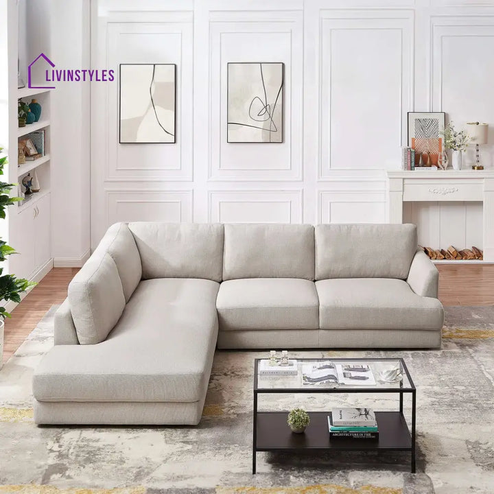 Amita L Shaped Sofa For Living Room