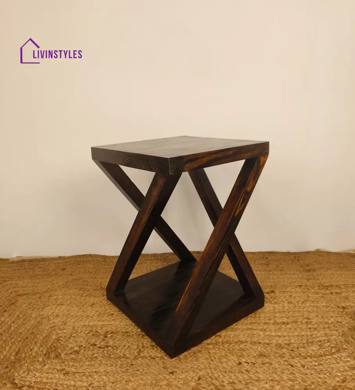 Amos Solid Wood End Table Furniture