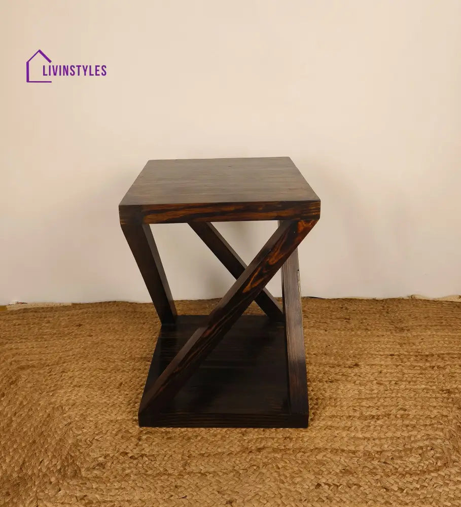 Amos Solid Wood End Table Furniture