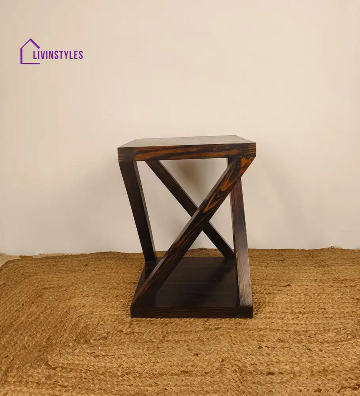 Amos Solid Wood End Table Furniture