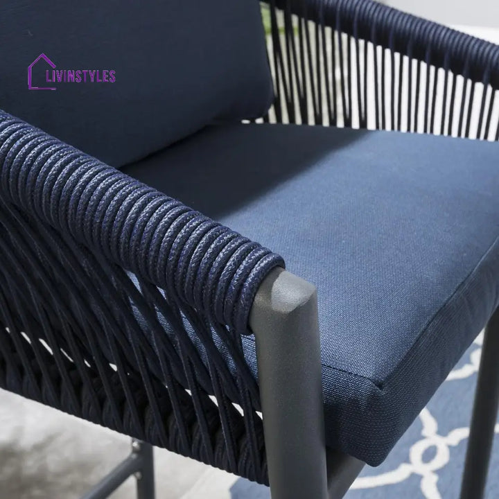 Amrita Outdoor Patio Bar Chair 2 Chairs For Balcony Braided & Rope Sets