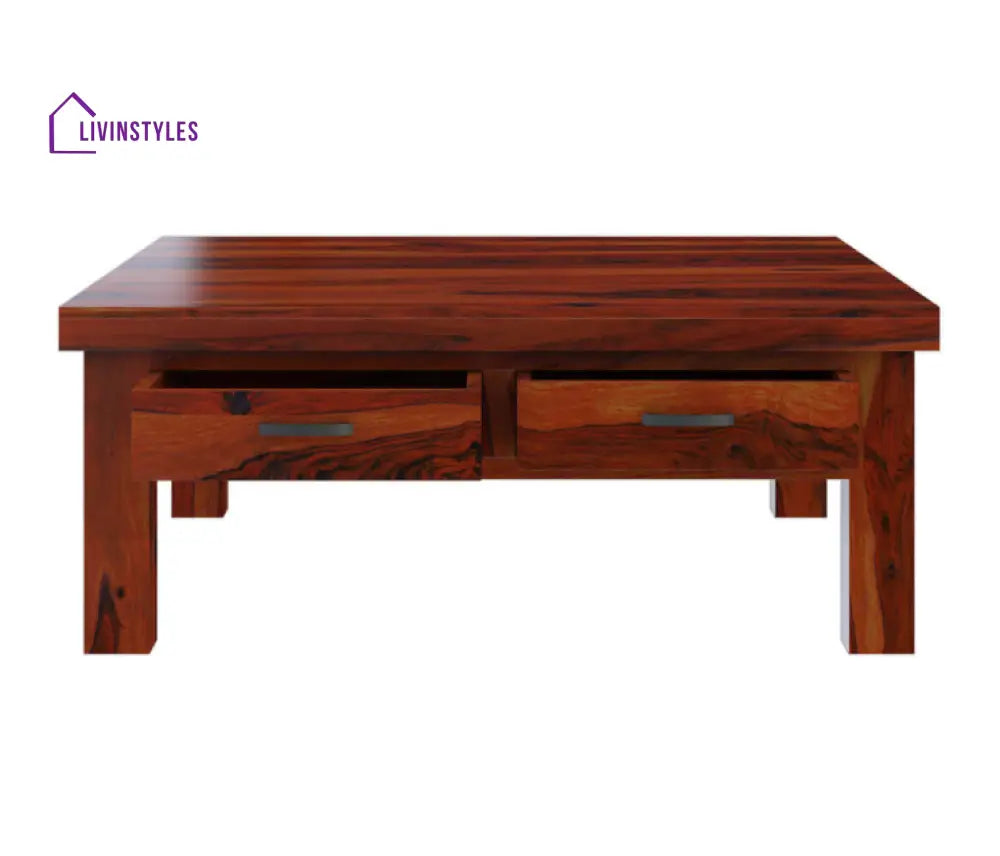 Amrita Sheesham Solid Wood Square Coffee Table