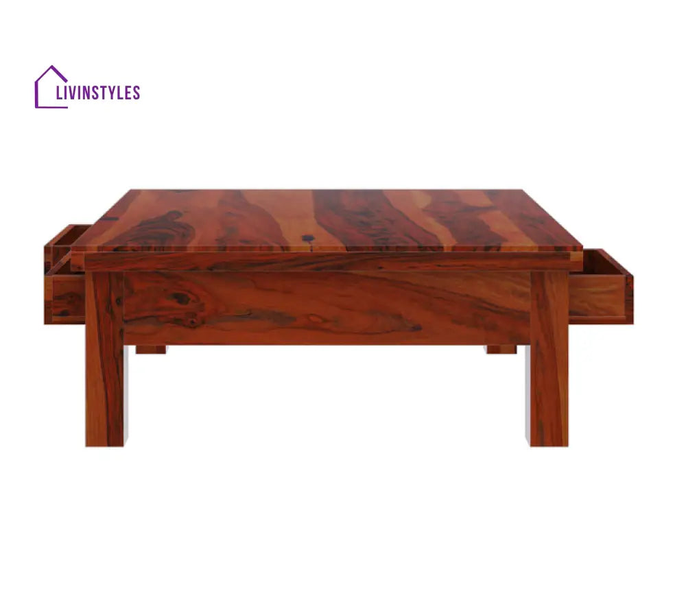 Amrita Sheesham Solid Wood Square Coffee Table