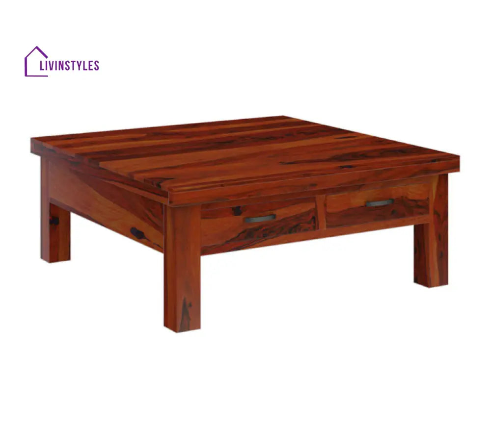 Amrita Sheesham Solid Wood Square Coffee Table