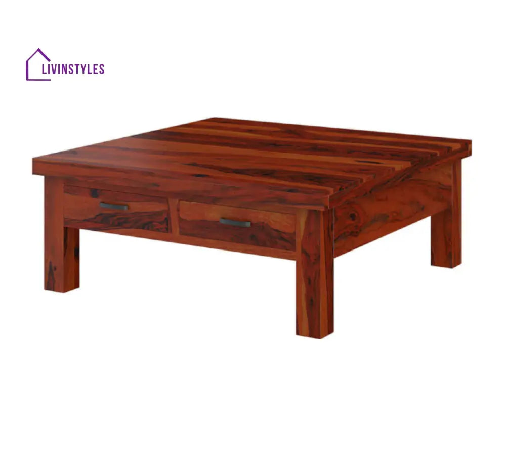 Amrita Sheesham Solid Wood Square Coffee Table