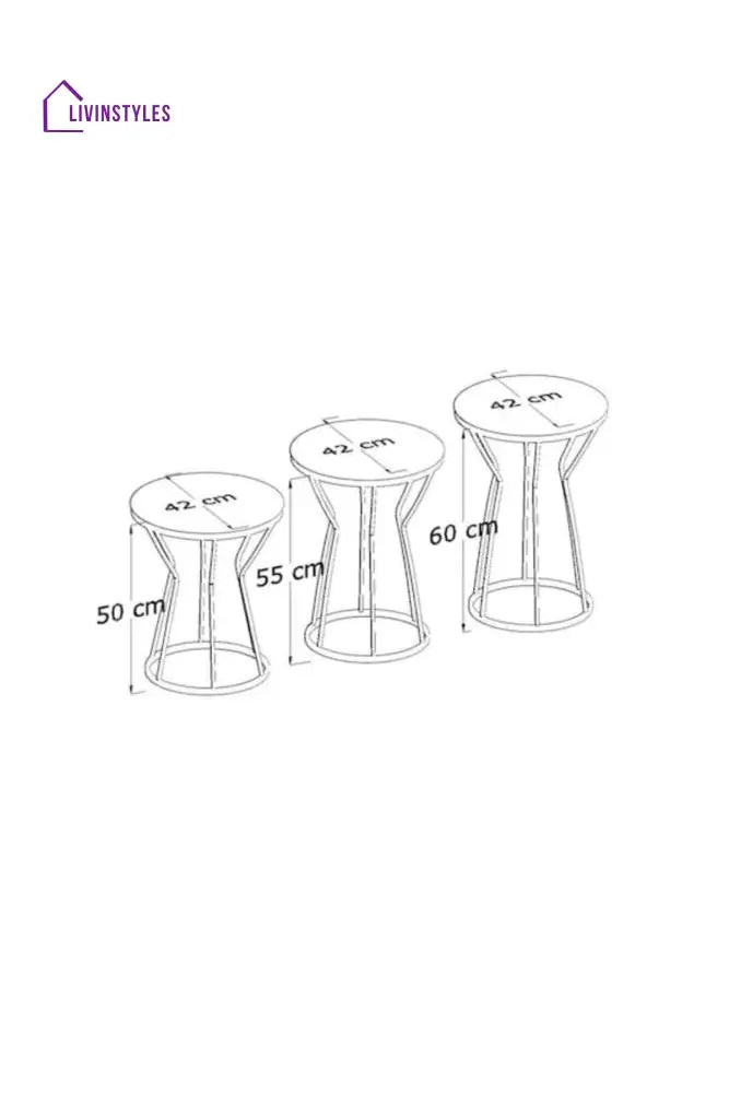 Ananta Side Table For Living Room - Set Of 3