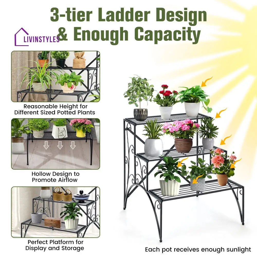 Ananya Metal Plant Stand For Balcony