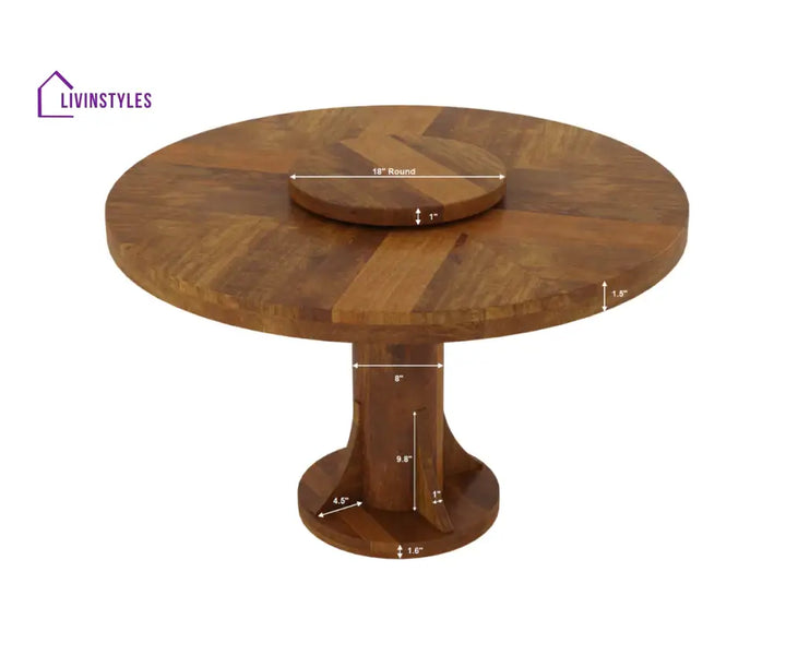 Anfisa Round Dining Table And Chairs For 6