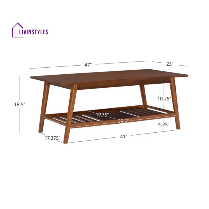 Aniket Solid Wood Coffee Table For Living Room