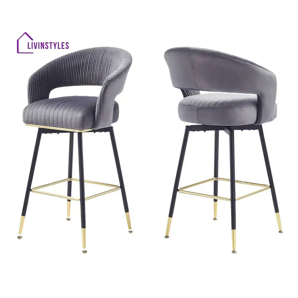 Anirudh Grey Mixoy Bar Stool