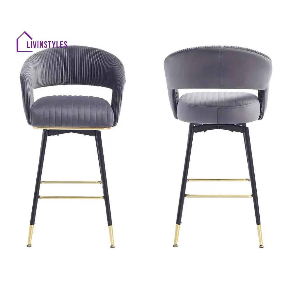 Anirudh Grey Mixoy Bar Stool