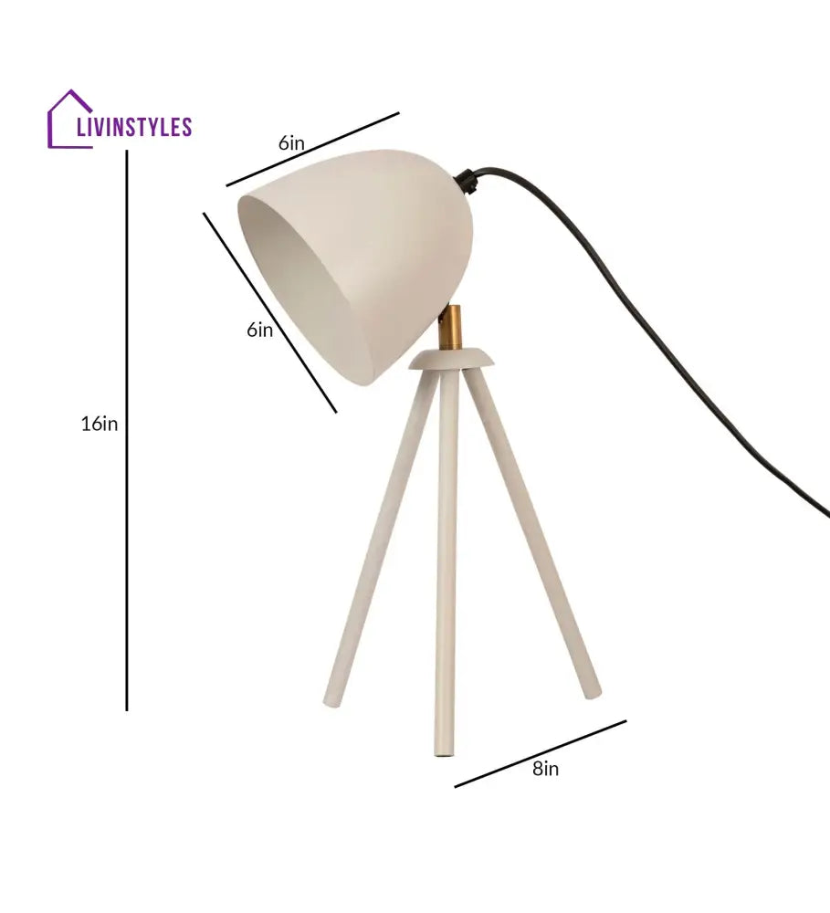 Anis Tripod Desk Lamp White Table