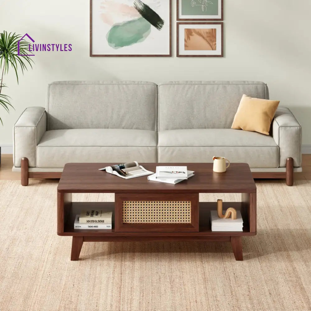 Anisha Sheesham Wood Coffee Table For Living Room