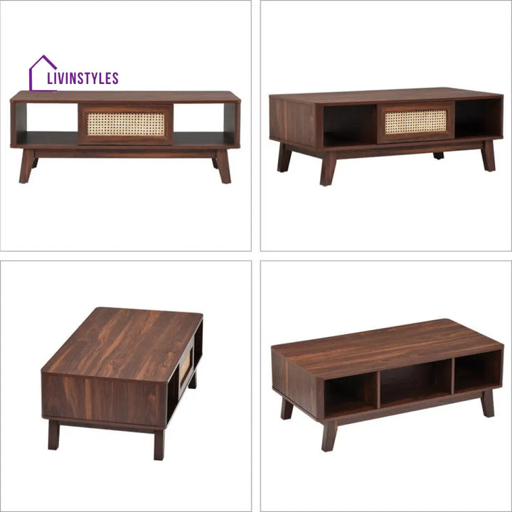 Anisha Sheesham Wood Coffee Table For Living Room