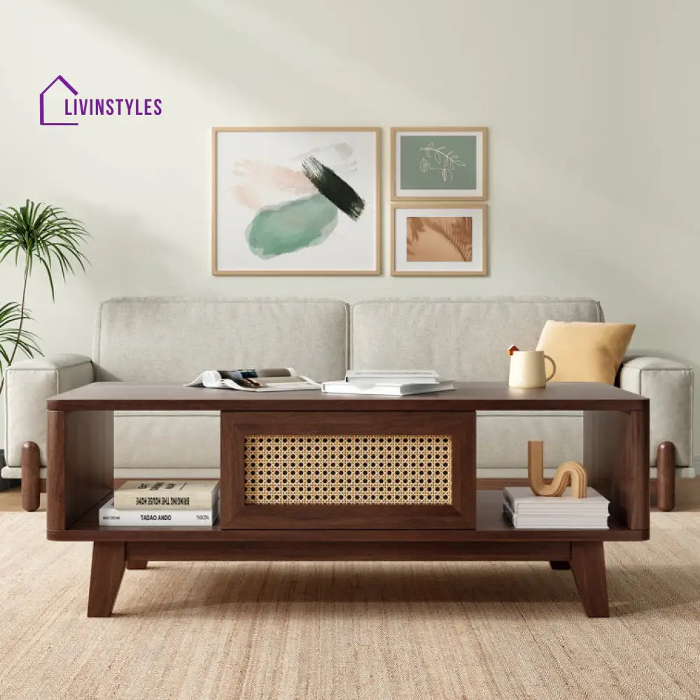 Anisha Sheesham Wood Coffee Table For Living Room