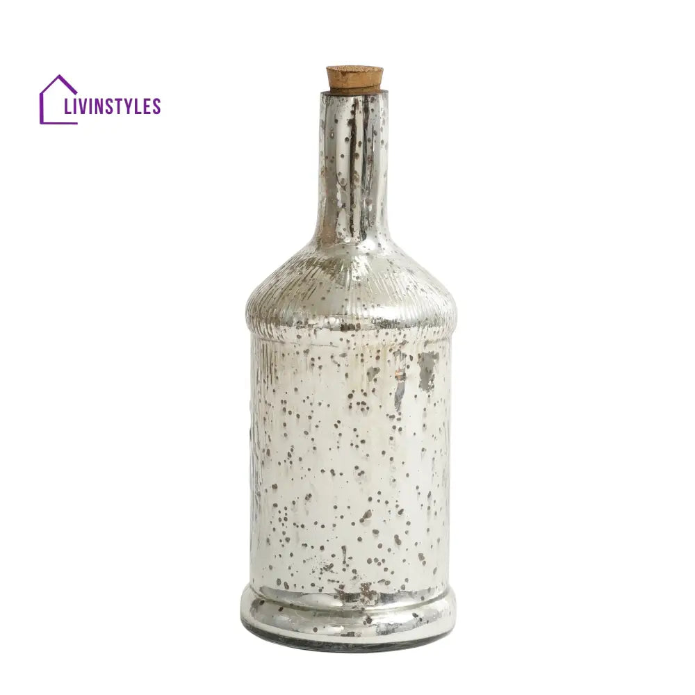 Antique Glass Legacy Square Bottle Decorative