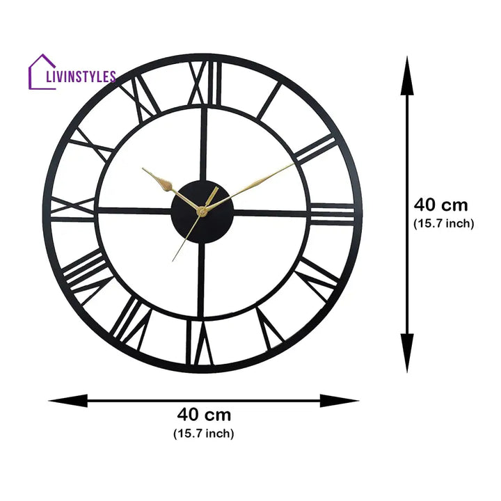 Antique Metal Wall Clock