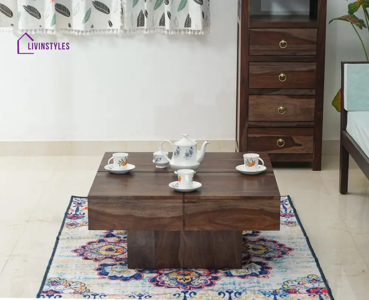 Antonina Sheesham Wood Square Coffee Table