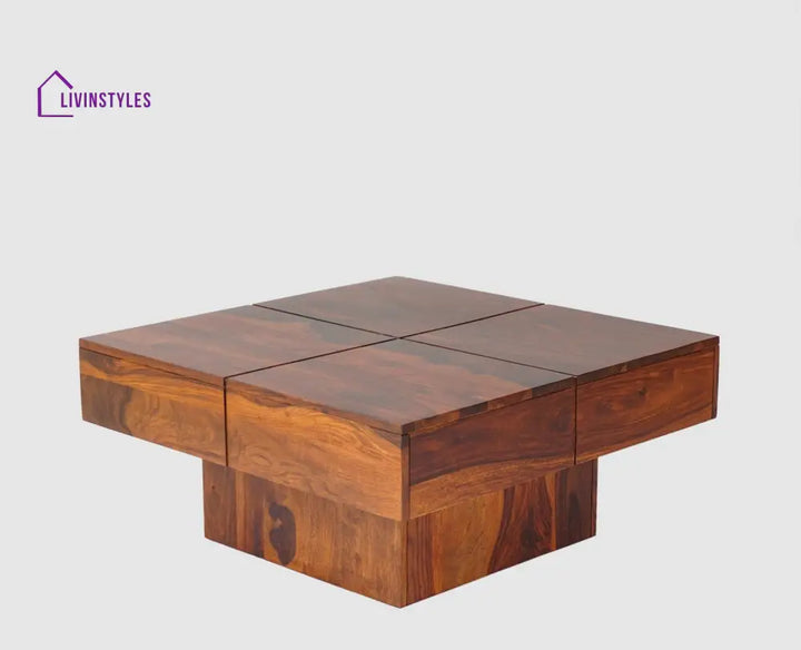 Antonina Sheesham Wood Square Coffee Table