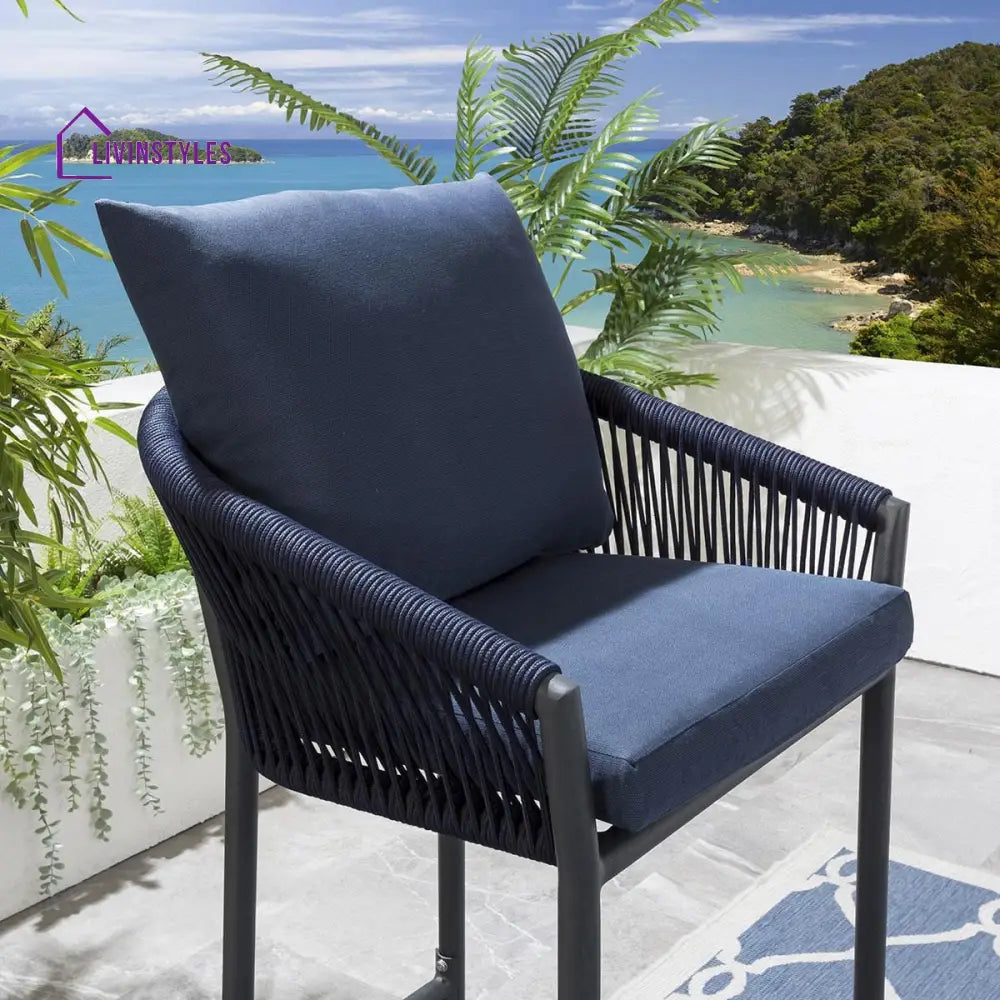 Anu Outdoor Patio Bar Chair 4 Chairs For Balcony Braided & Rope Sets