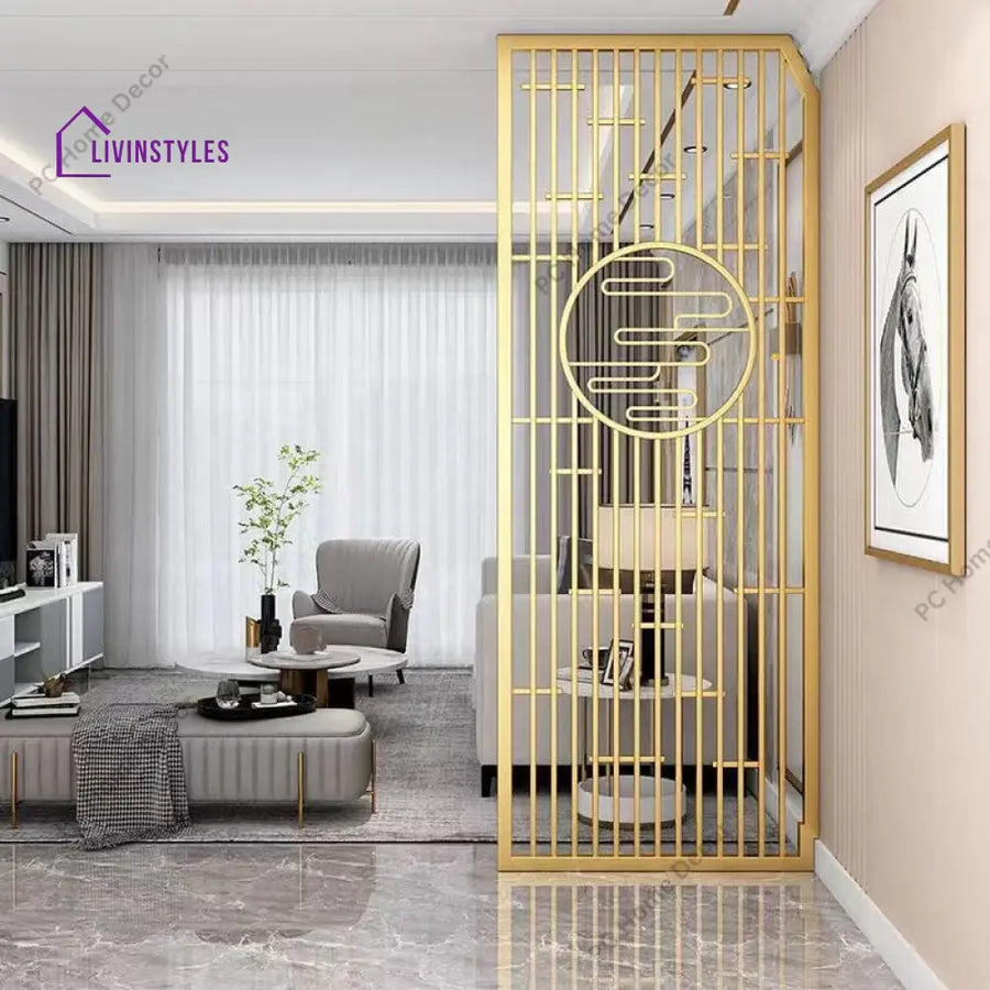 Aparna Metal Partition With Laser Cut For Living Room