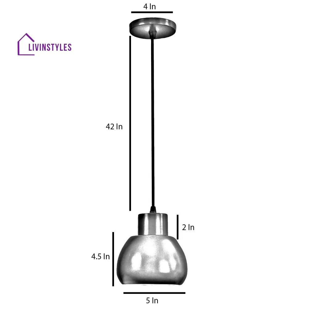 Apple Grey Metal Hanging Light By Ss Lightings Lamp