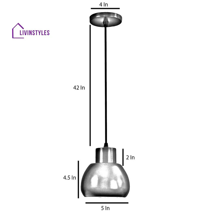 Apple Grey Metal Hanging Light By Ss Lightings Lamp