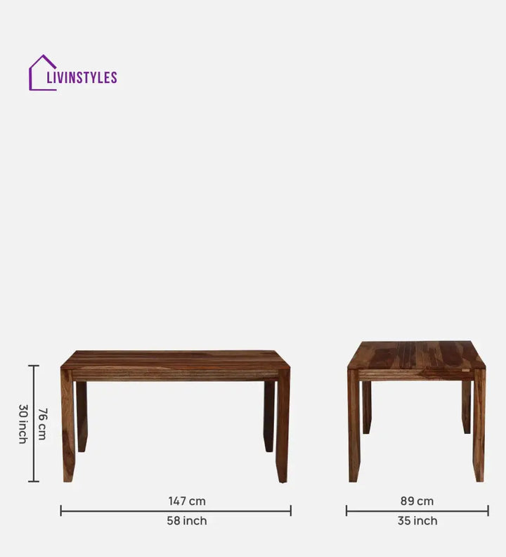 Arbor Solid Wood 6 Seater Dining Set Dining Set