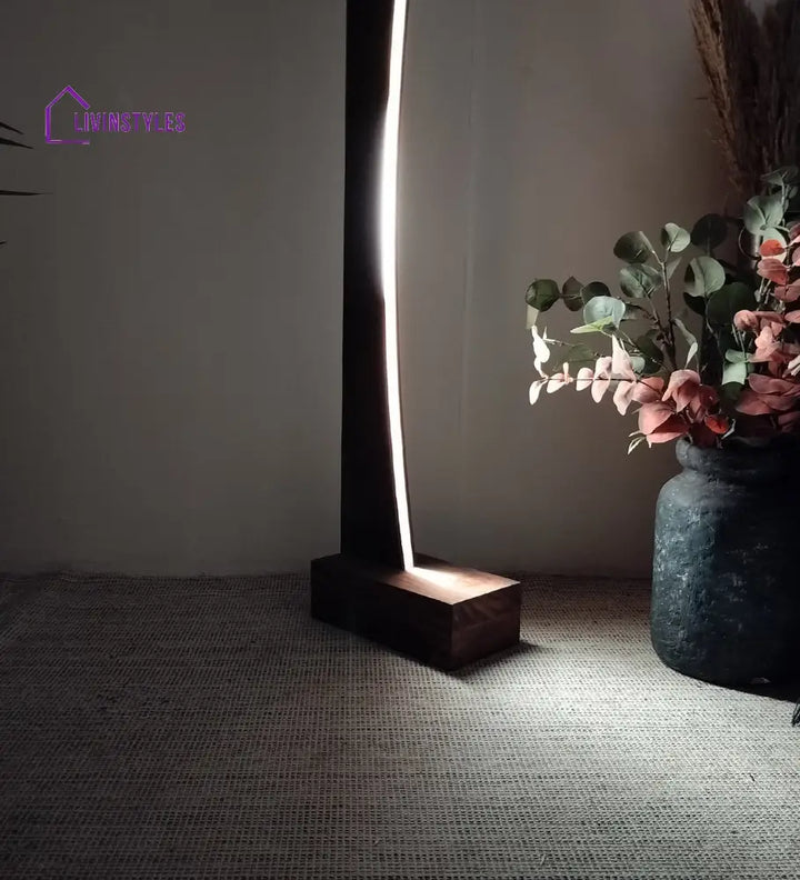 Arc Led Wooden Floor Lamp Lamps