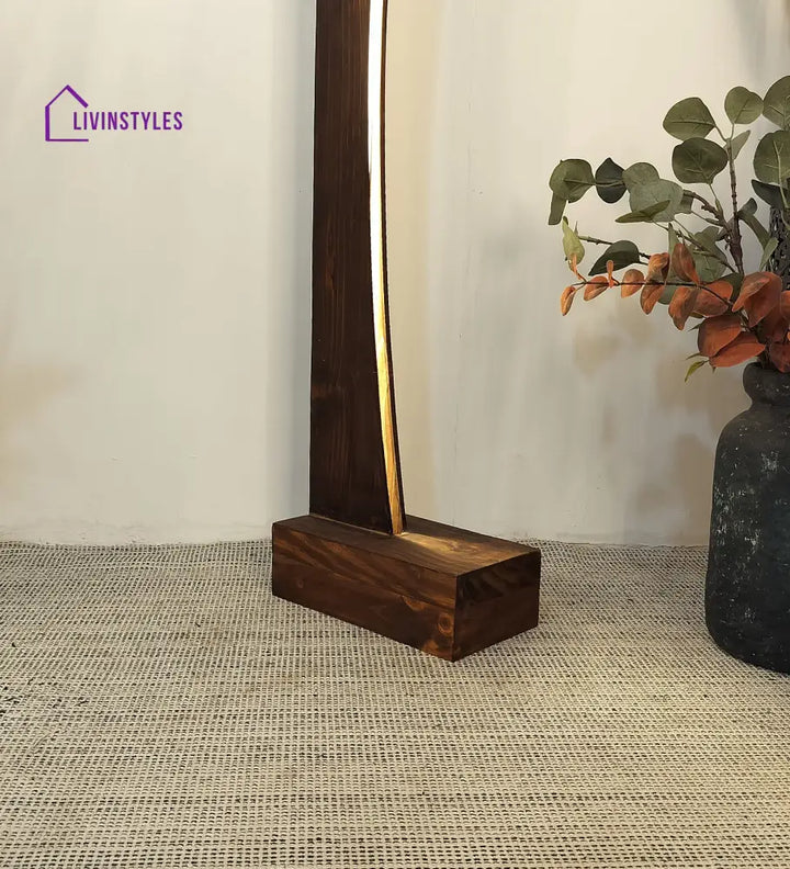 Arc Led Wooden Floor Lamp Lamps