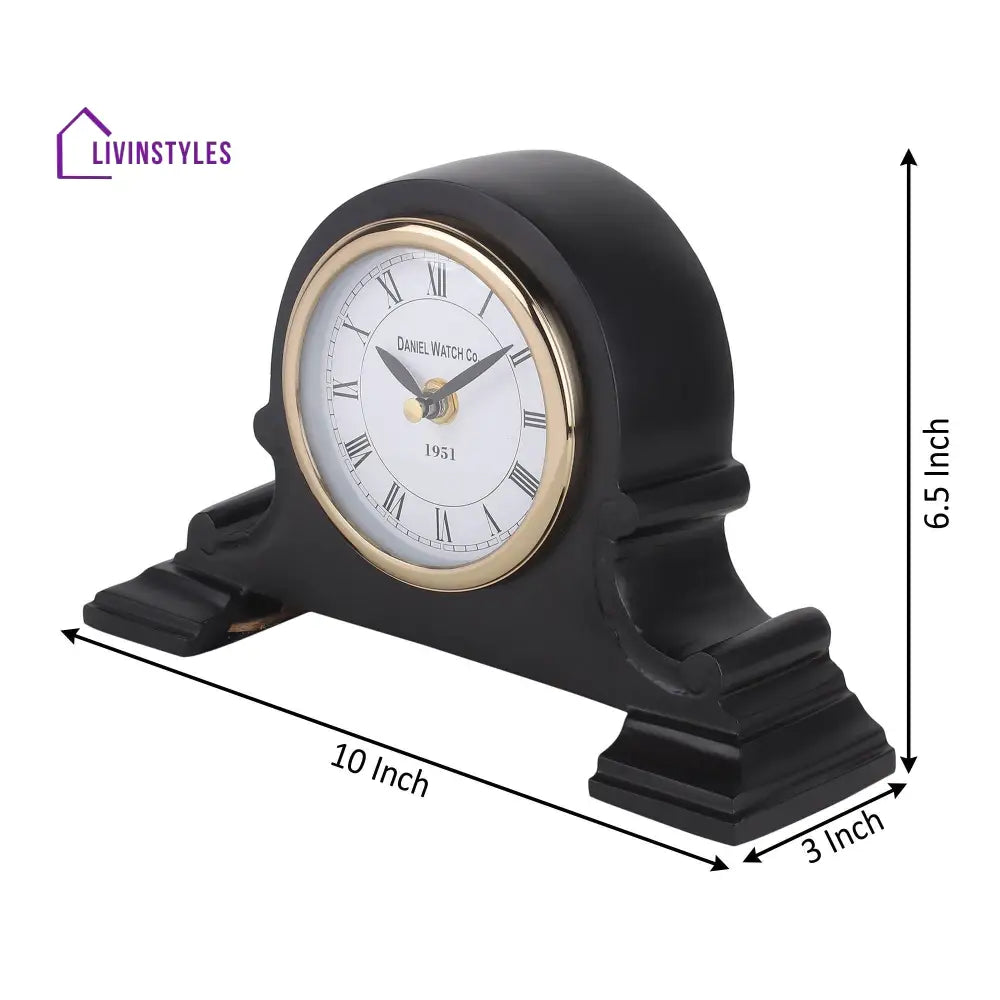 Arcadian Arc Table Clock In Gold