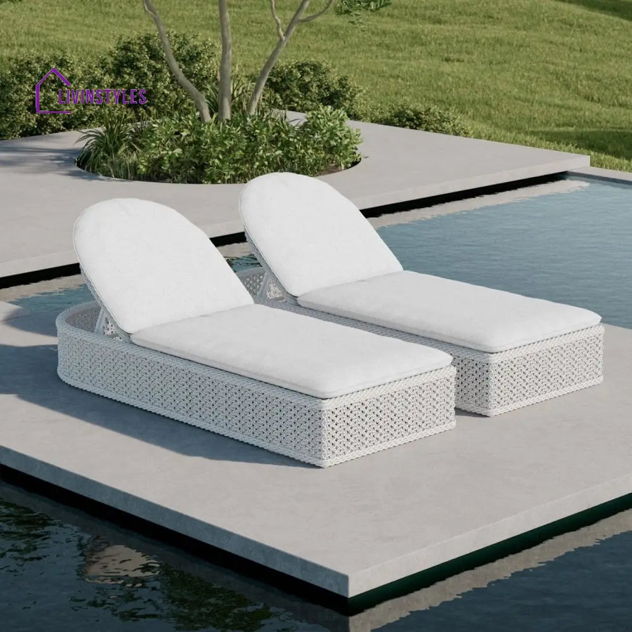 Arctic Outdoor Chaise Lounger - Set Of 2