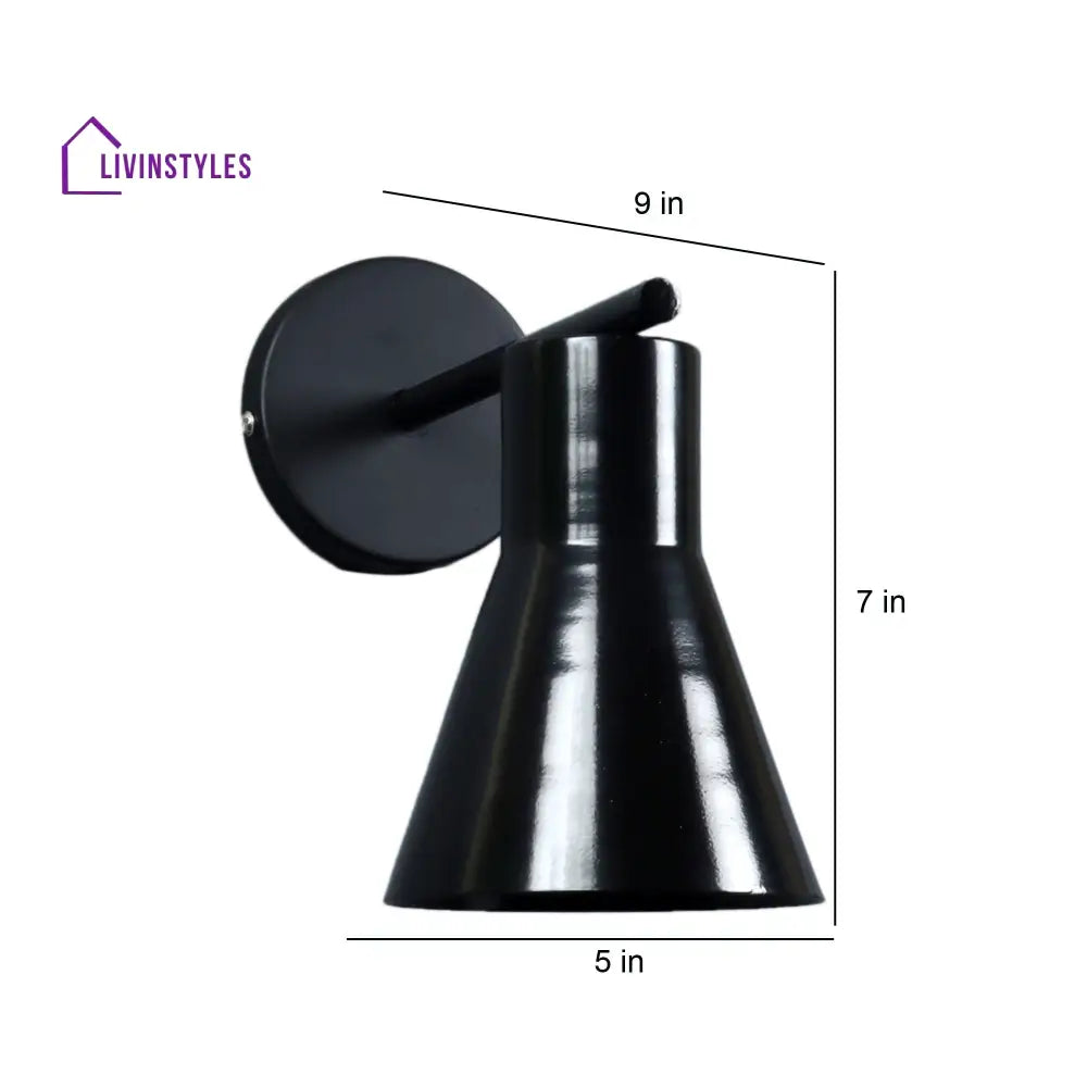 Art Deco Black Metal Wall Light By Ss Lightings Lamp