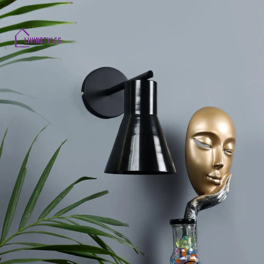 Art Deco Black Metal Wall Light By Ss Lightings Lamp