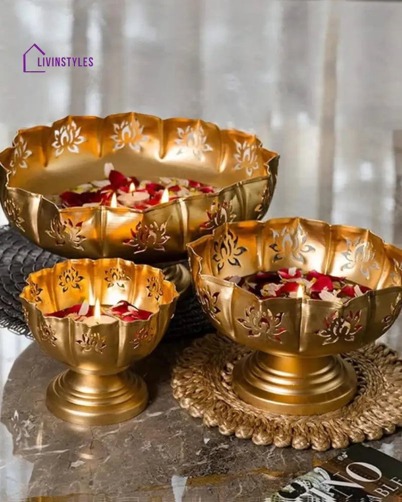 Artistry In Design Stunning Urli Bowl Set Of 3