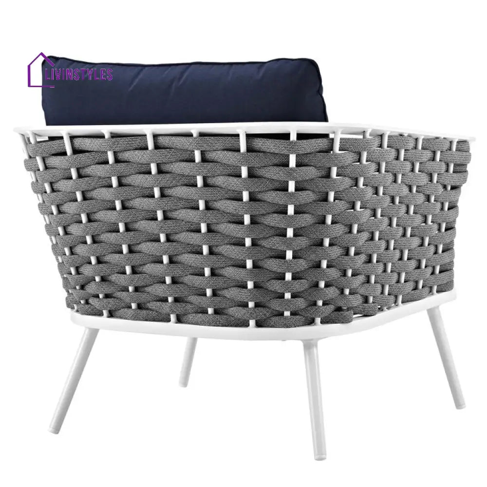 Aryaan Outdoor Aluminum Dining Armchair