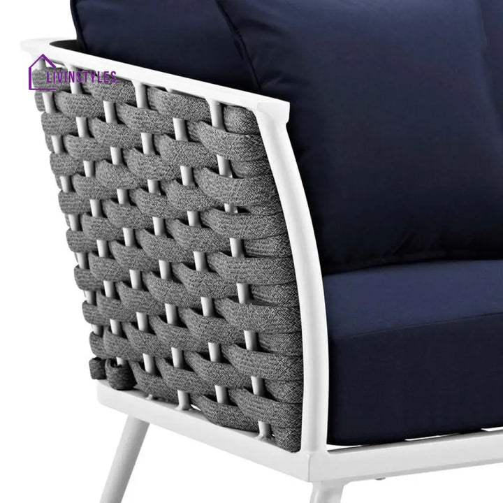 Aryaan Outdoor Aluminum Dining Armchair