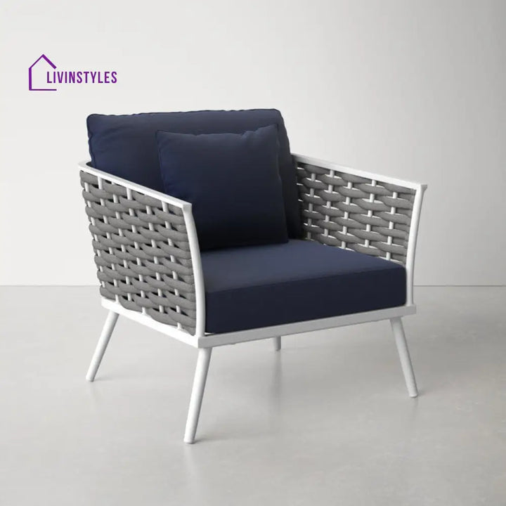 Aryaan Outdoor Aluminum Dining Armchair