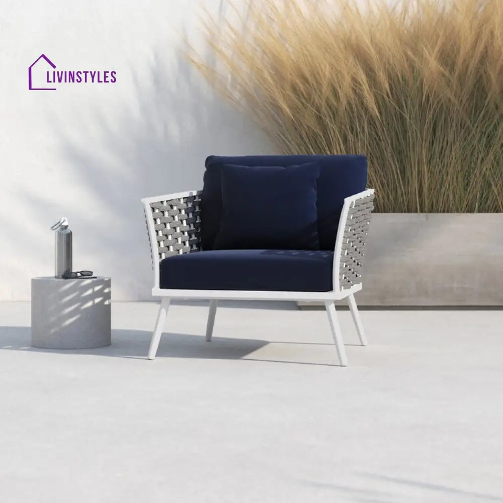 Aryaan Outdoor Aluminum Dining Armchair