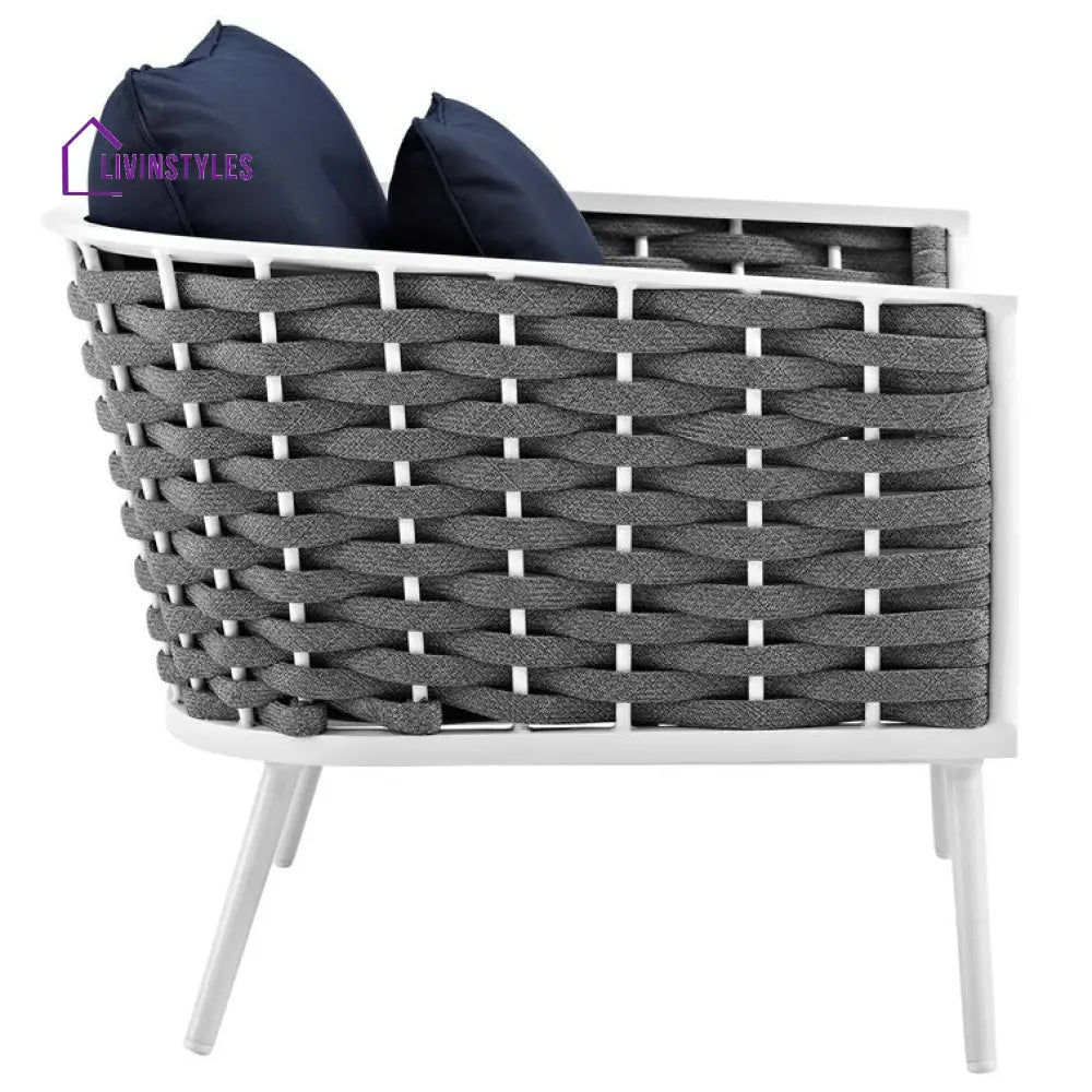 Aryaan Outdoor Aluminum Dining Armchair