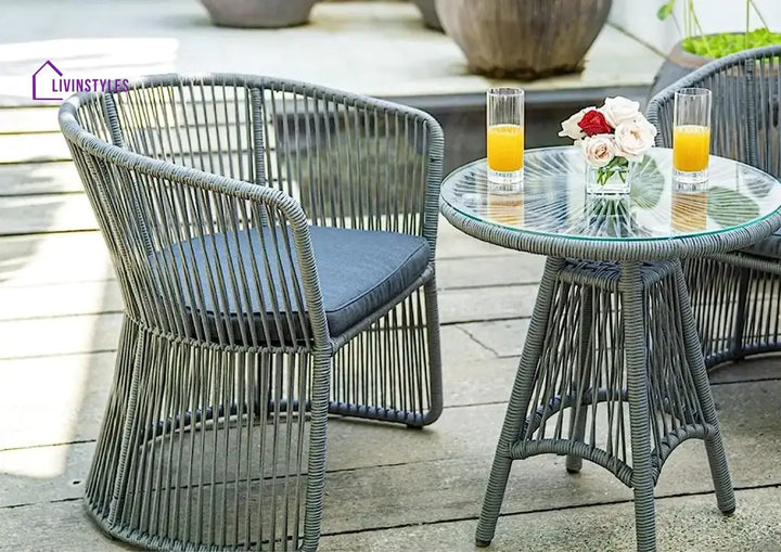 Aryan Patio Bistro Set (Grey)