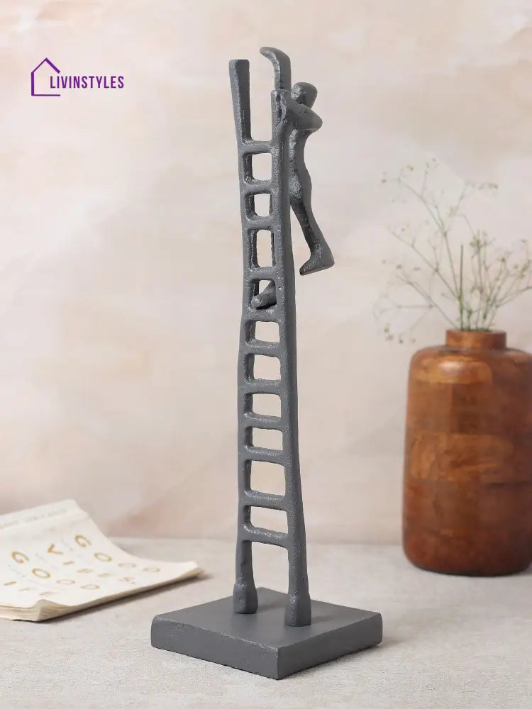 Ascendant Dreamer Sculpture In Grey