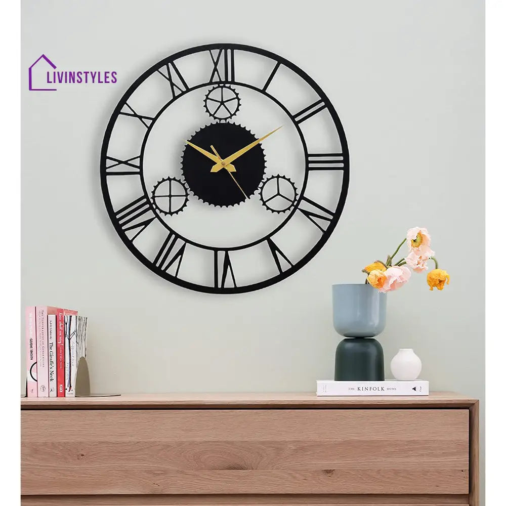 Attractive Gear Metal Wall Clock