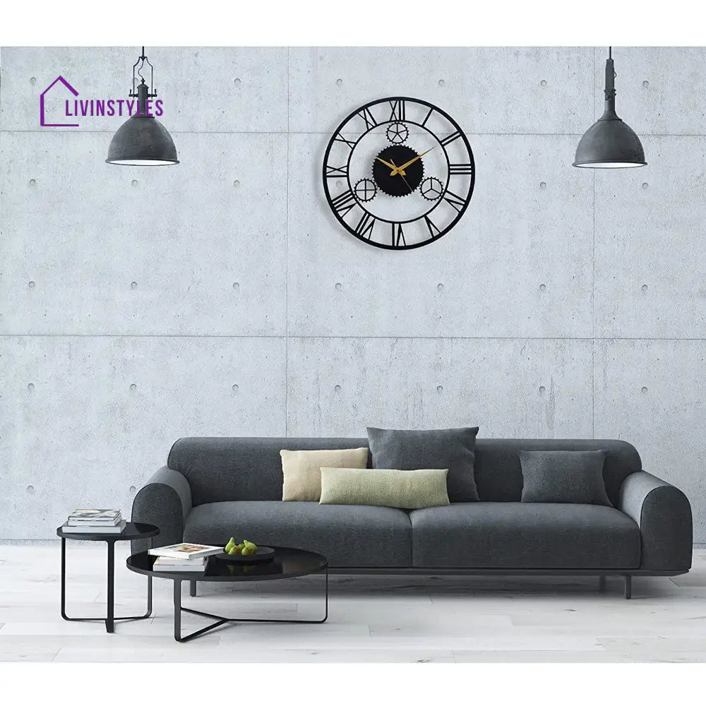 Attractive Gear Metal Wall Clock