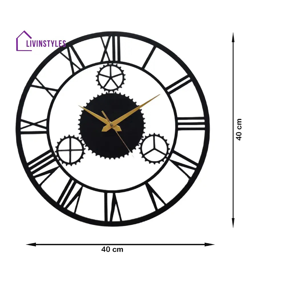 Attractive Gear Metal Wall Clock