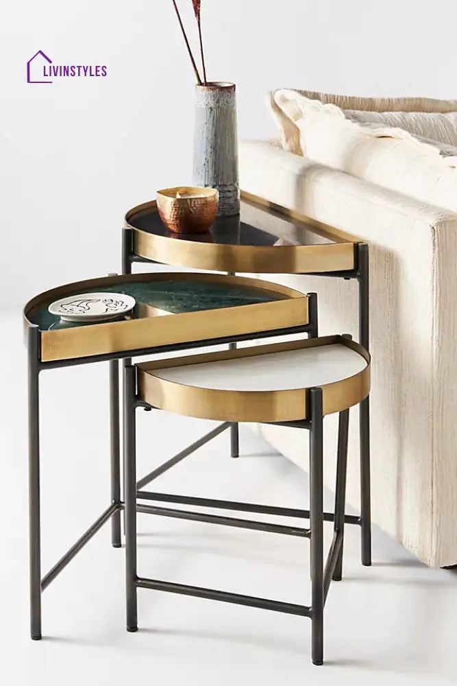 Austin Marble Nesting Table Set End Tables