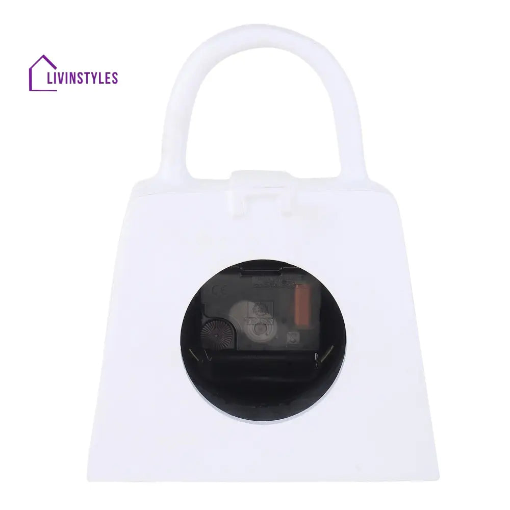 Bag Of Time Table Clock In White Clock