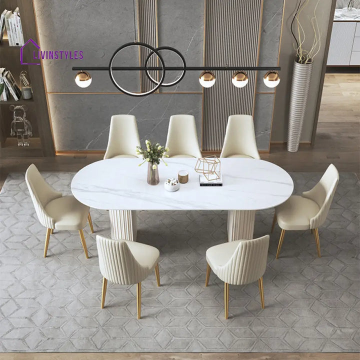 Beacon Stainless Steel Dining Table Set