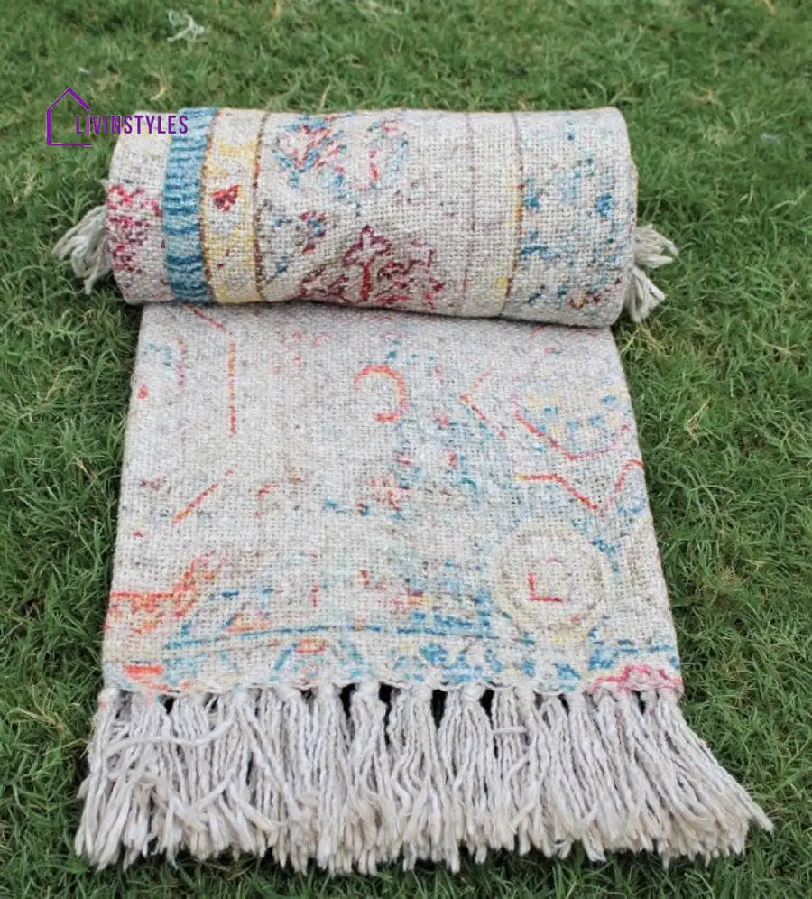 Beautiful Digital Printed Cotton Throw Blanket Throws & Blankets